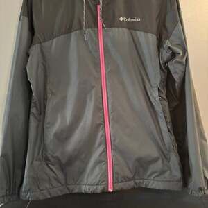 Columbia Women's Black & Pink Fleece Lined Windbreaker Jacket